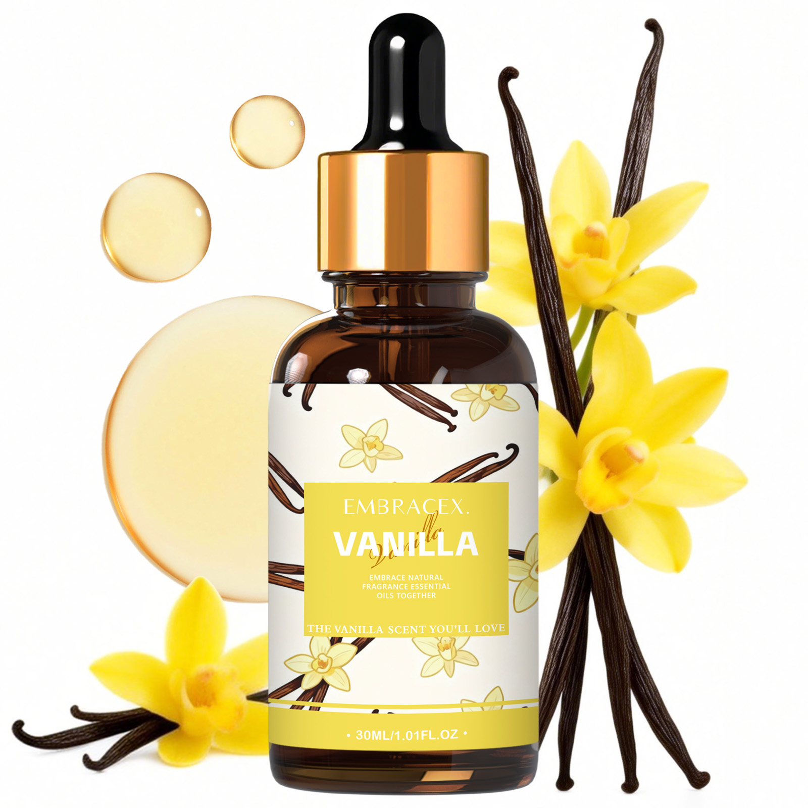 Home Fragrance Gift - 30ml Vanilla Essential Oil For Diffusers
