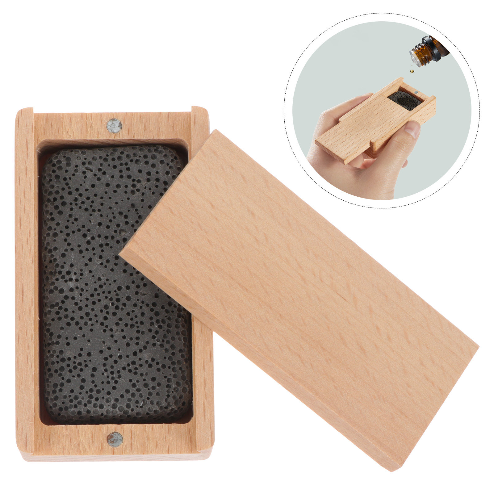 Home Fragrance Leather Diffuser - 1Set Beech Wood Diffuser Premium Essential