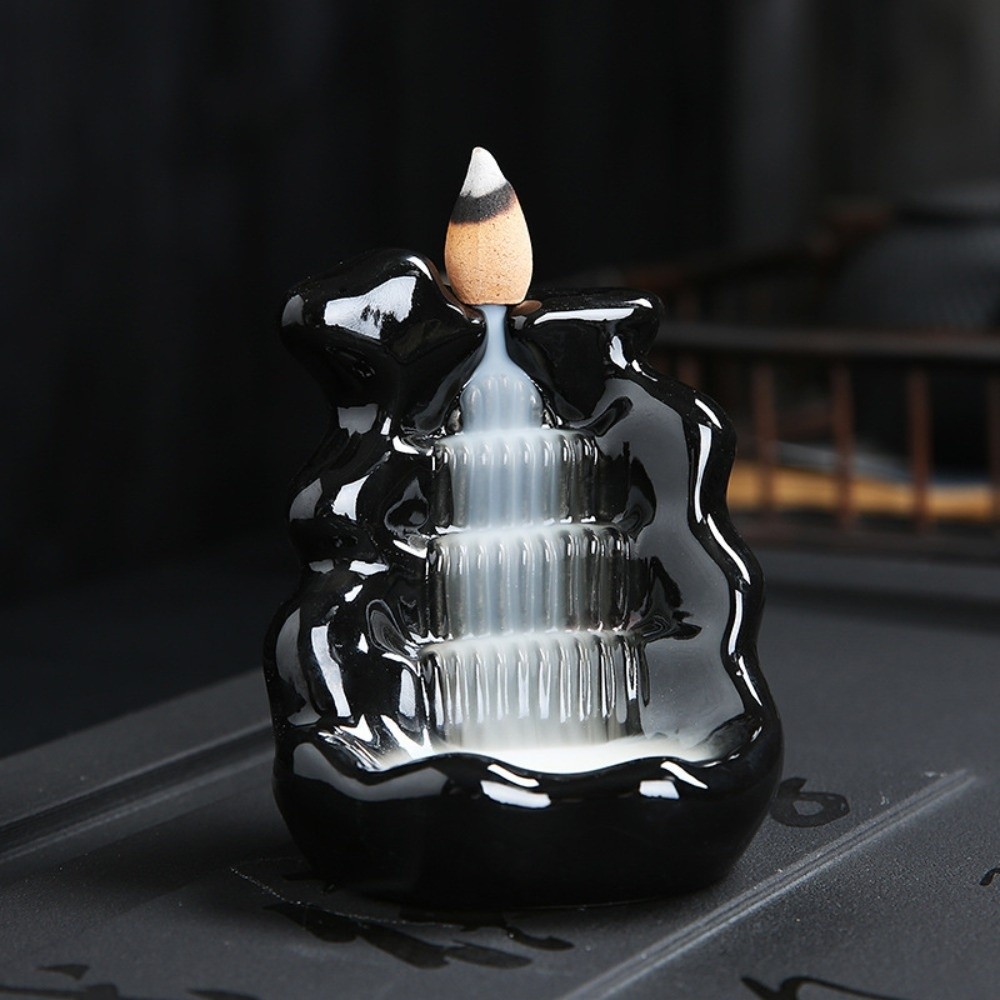 Home Fragrance Miniso - Mini Backflow Incense Burner Alpine Flowing