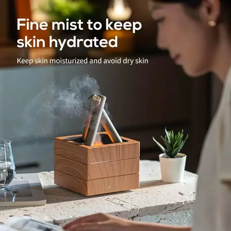 Air Humidifier Flame Essential - Home Fragrance Leather Diffuser recension och pris
