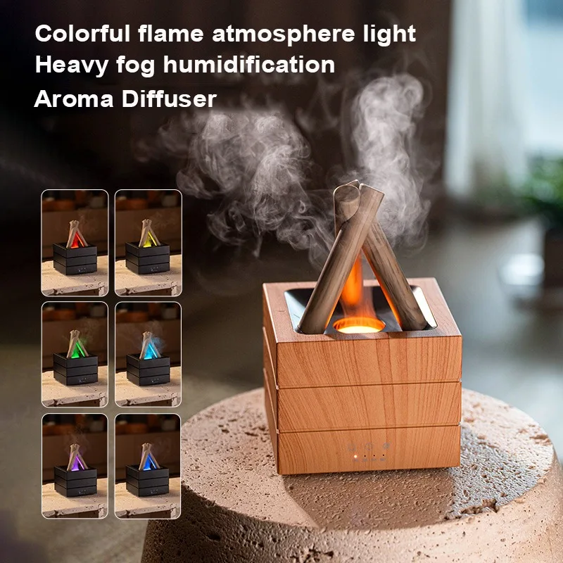 Air Humidifier Flame Essential - Home Fragrance Leather Diffuser recension och pris