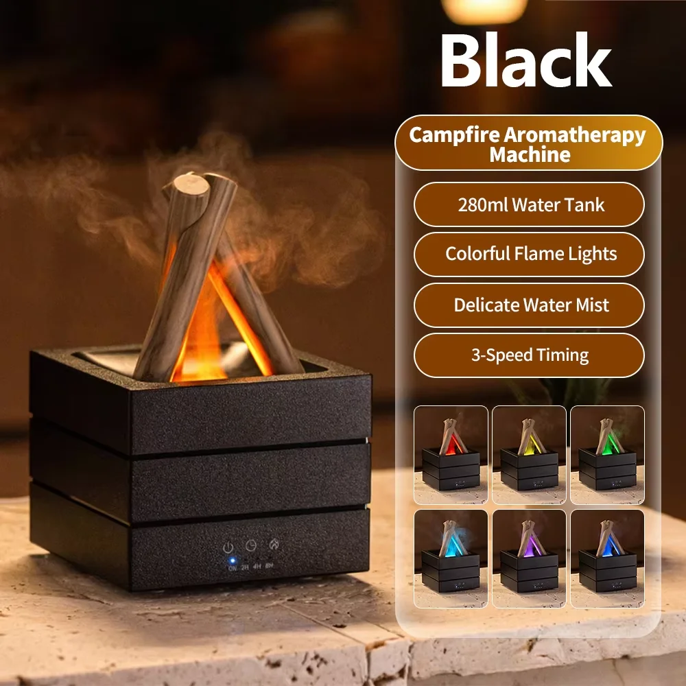 Air Humidifier Flame Essential - Home Fragrance Leather Diffuser recension och pris