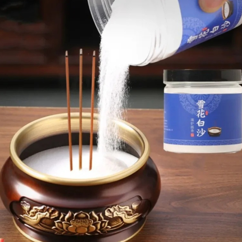 500g White Sand Incense Burner - Smokeless Incense Stick recension och pris