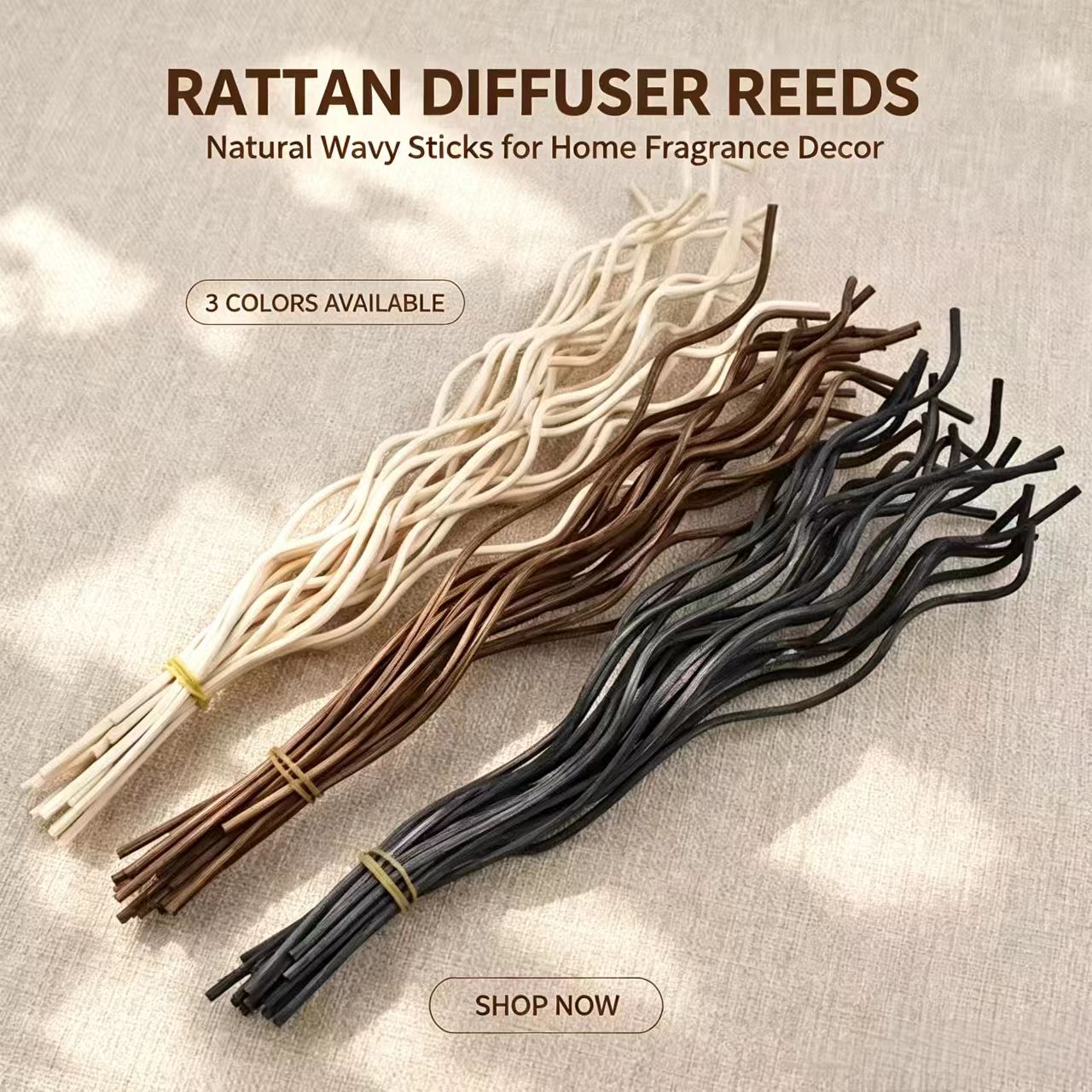 20Pcs Long Wavy Rattan Reed Di - Home Fragrance Elements recension och pris