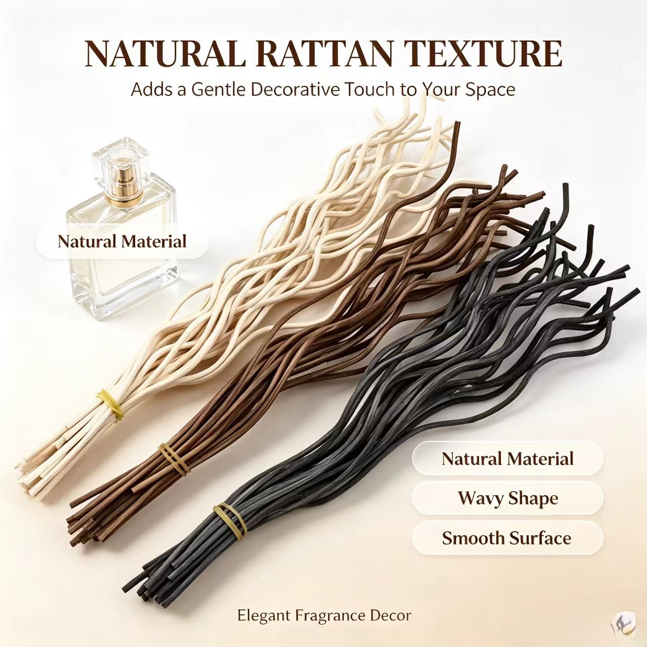 20Pcs Long Wavy Rattan Reed Di - Home Fragrance Elements recension och pris