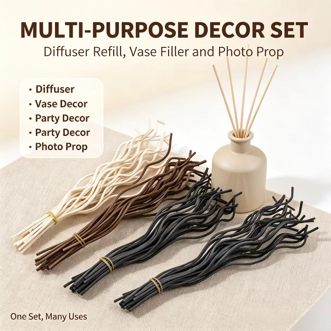 20Pcs Long Wavy Rattan Reed Di - Home Fragrance Elements recension och pris