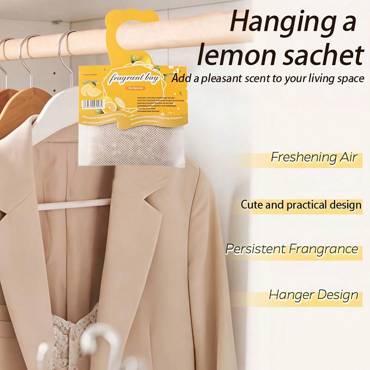 Hanging Lemon Scented Sachets, - Home Fragrance Elements recension och pris