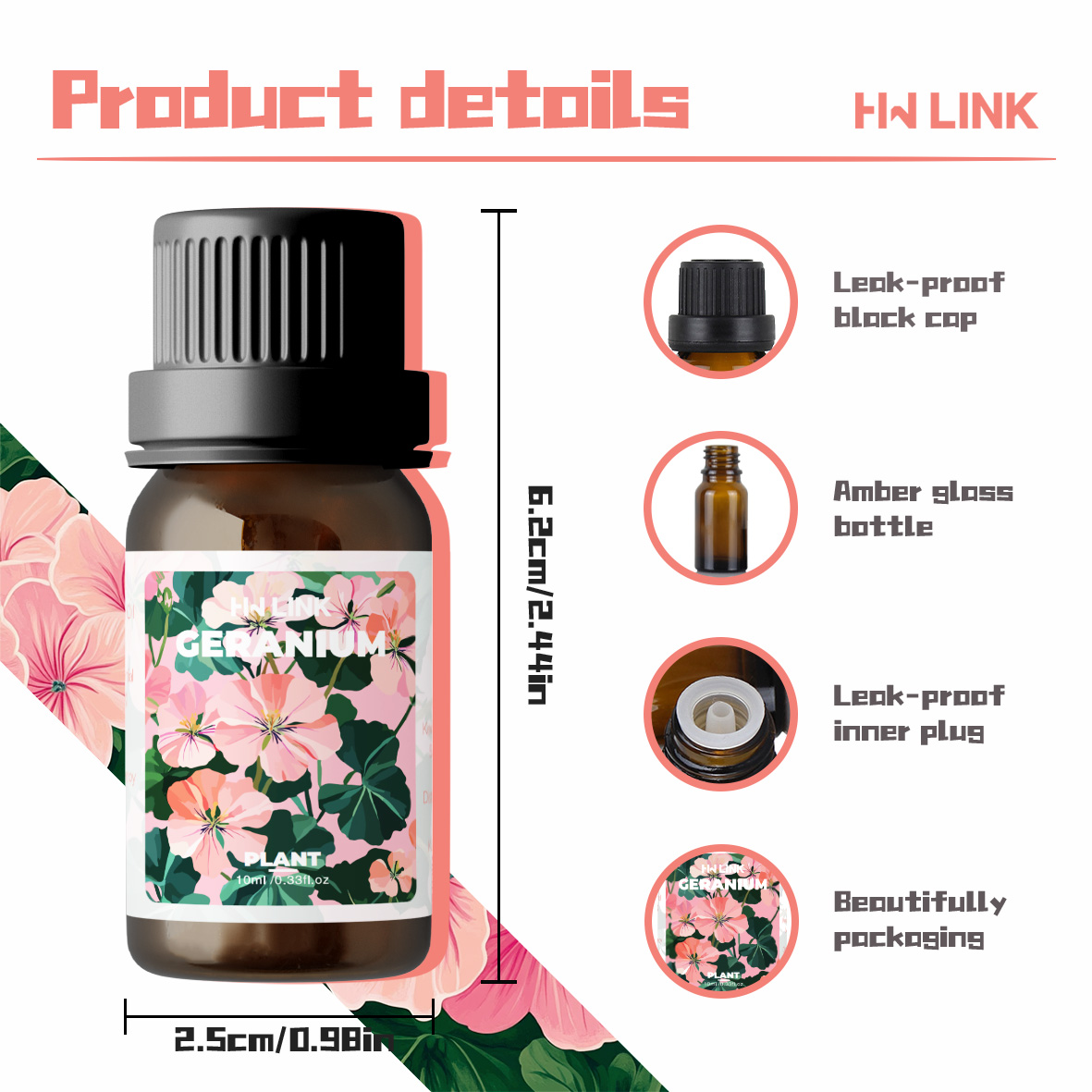 Geranium Essential Oil 10ml 10 - Home Fragrance Gift recension och pris