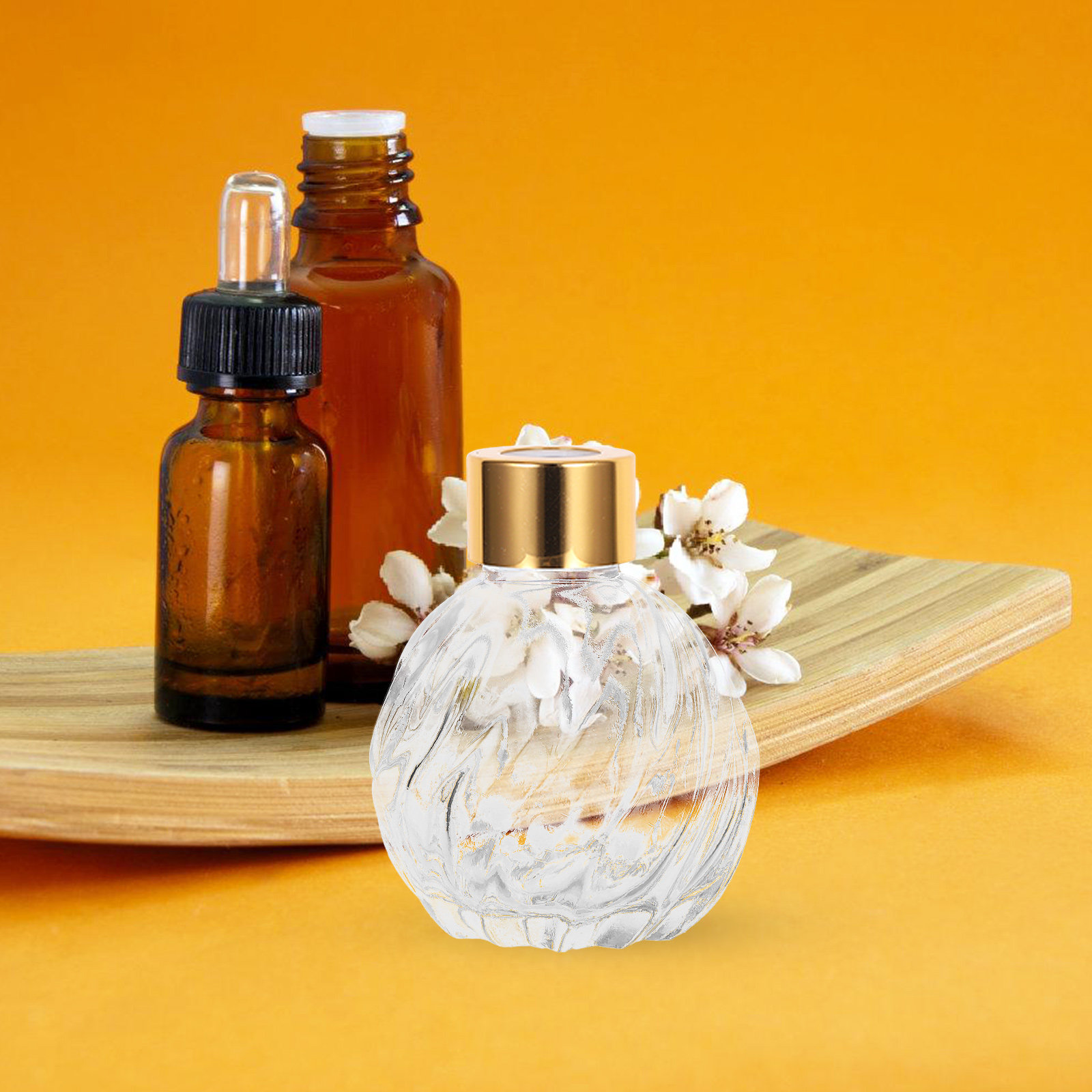 2Pcs 100Ml Clear Glass Vintage - Home Fragrance Leather Diffuser recension och pris