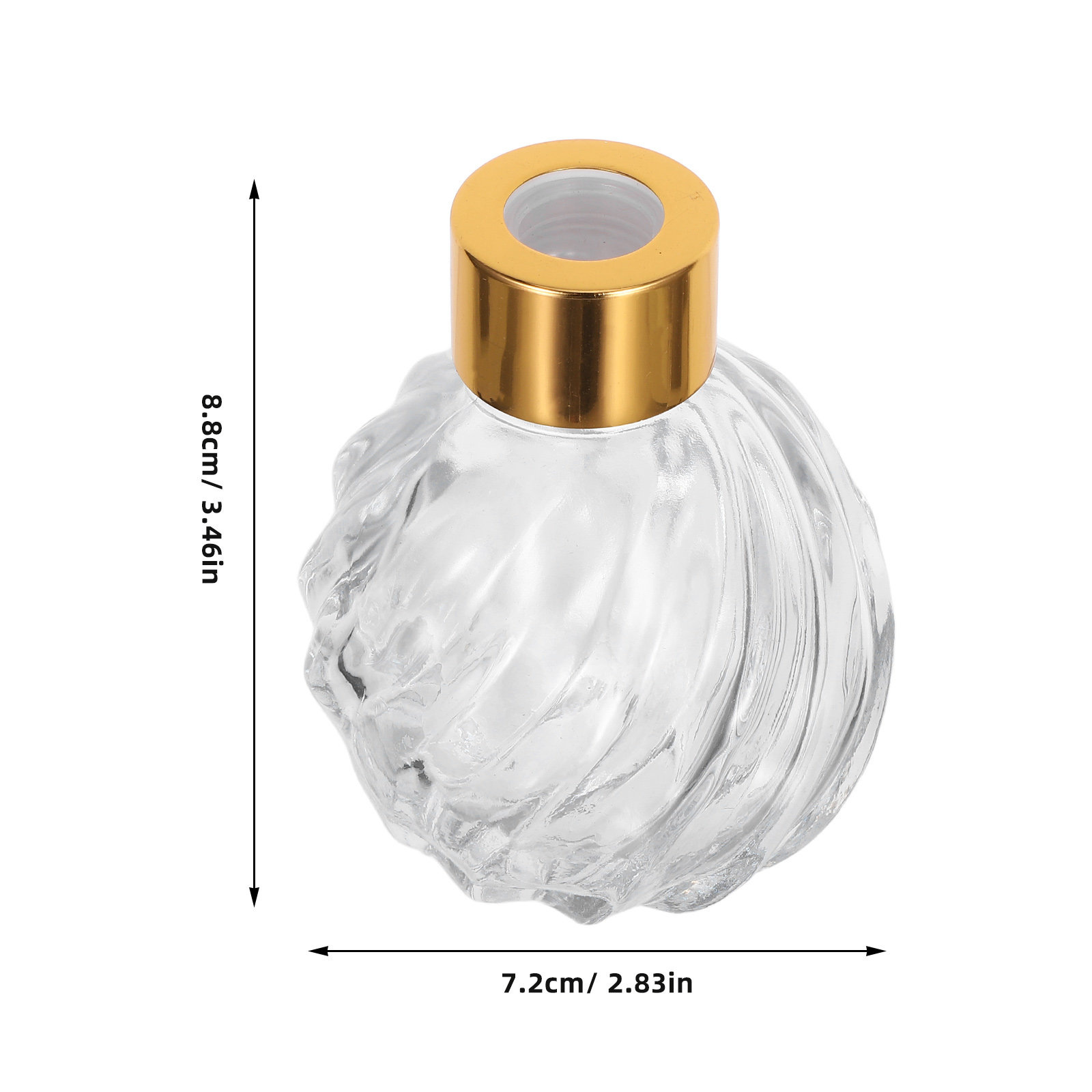 2Pcs 100Ml Clear Glass Vintage - Home Fragrance Leather Diffuser recension och pris