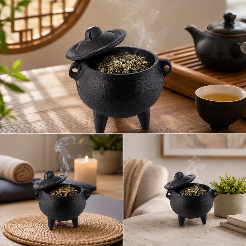 Retro Cast Iron Incense Burner - Home Fragrance Miniso recension och pris